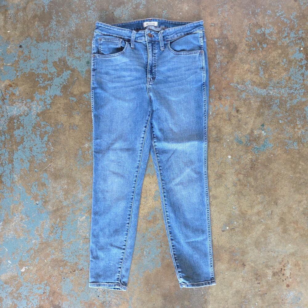 Madewell 10" Roadtripper Jeans Size 14W Stretch Denim MD834 High Rise Skinny